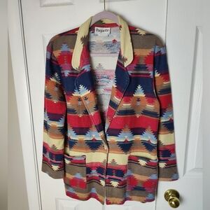 Vintage Paquette Byer California Aztec Southwestern Blazer Size Med